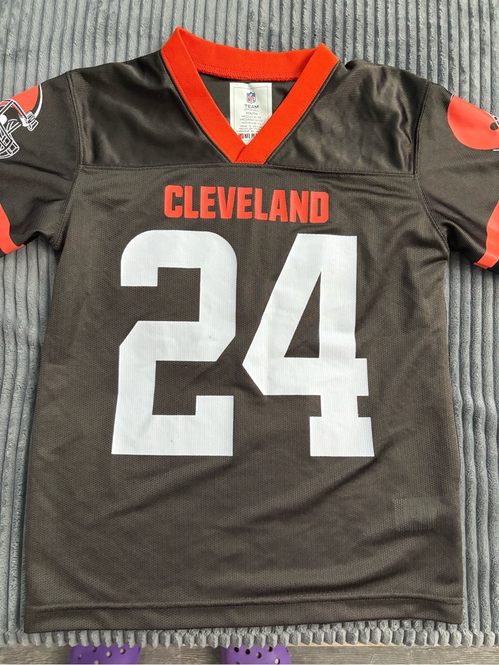 Clevekand browns Kids Orange Hoodie and jersey - Picture 9 of 10